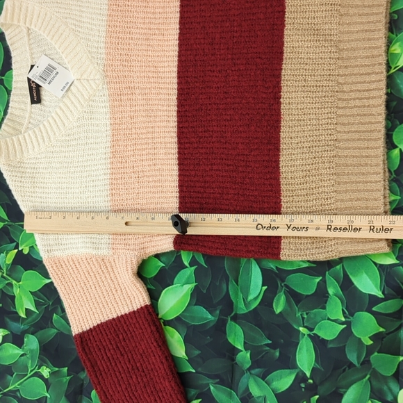 NWT Women's Medium Striped Academia Style Sweater from Almost Famous - Picture 10 of 12